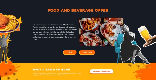 Fuge Udvar - food and beverage block