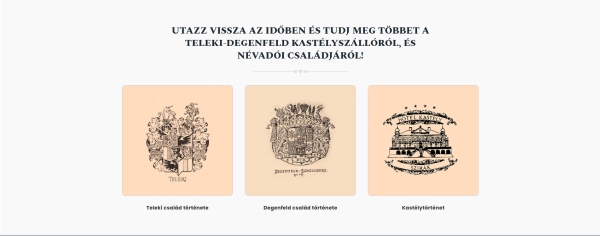 Teleki-Degenfeld Castle Hotel - history options block