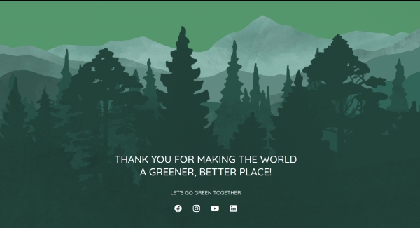 Plant a Tree Project - fancy footer block