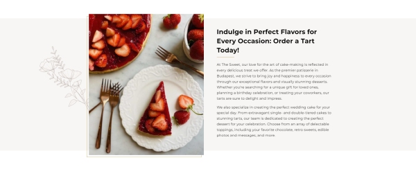 Vintage Garden - tart shared image block